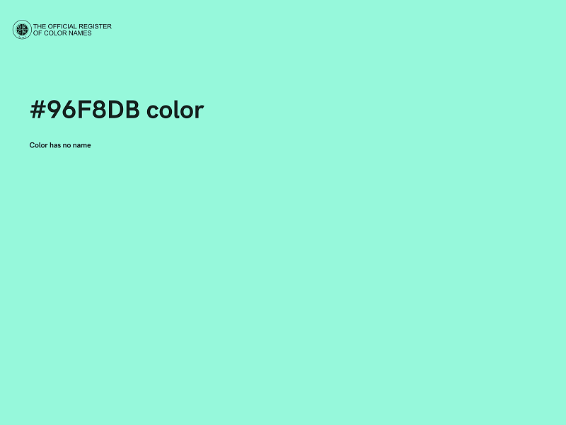 #96F8DB color image