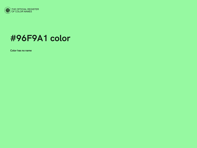 #96F9A1 color image