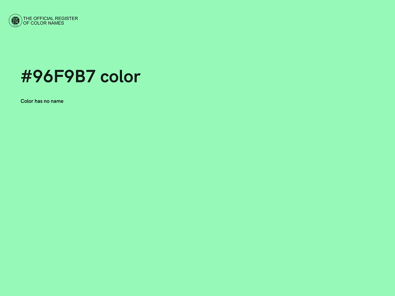 #96F9B7 color image