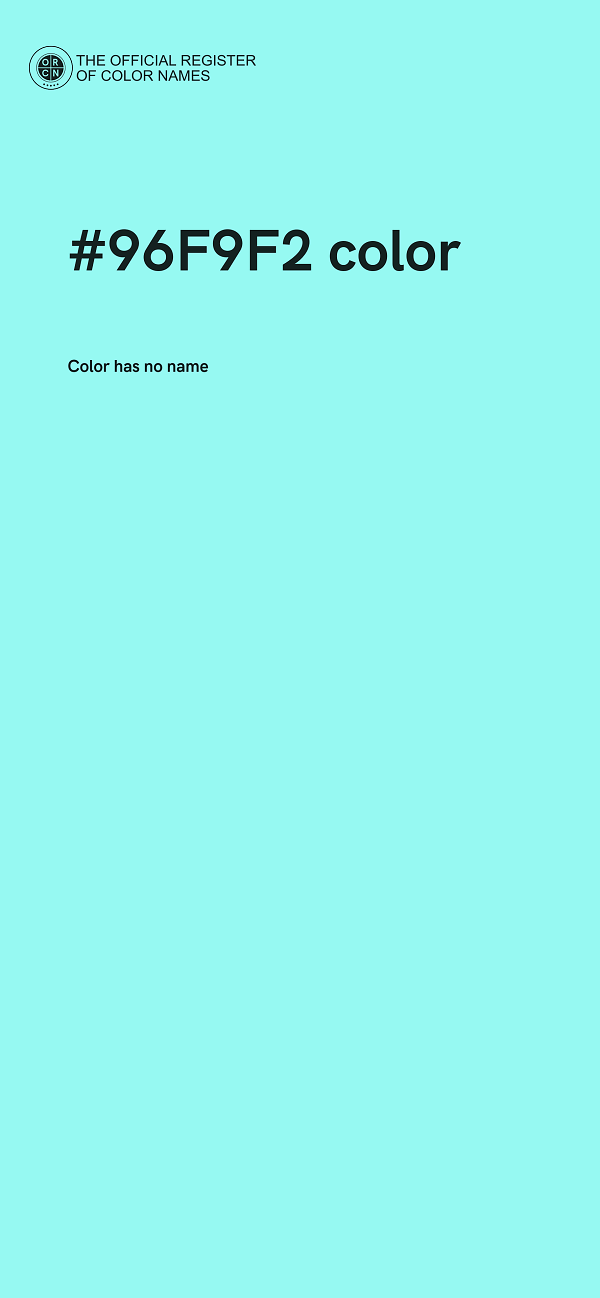 #96F9F2 color image