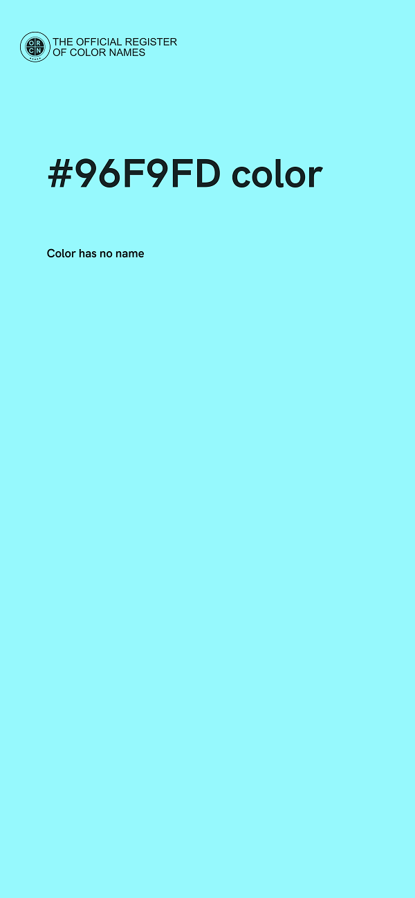 #96F9FD color image