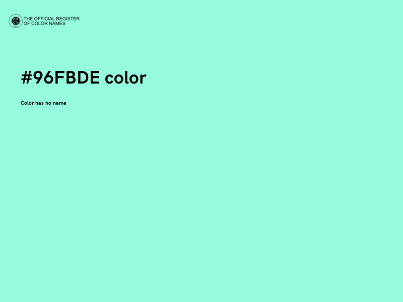 #96FBDE color image