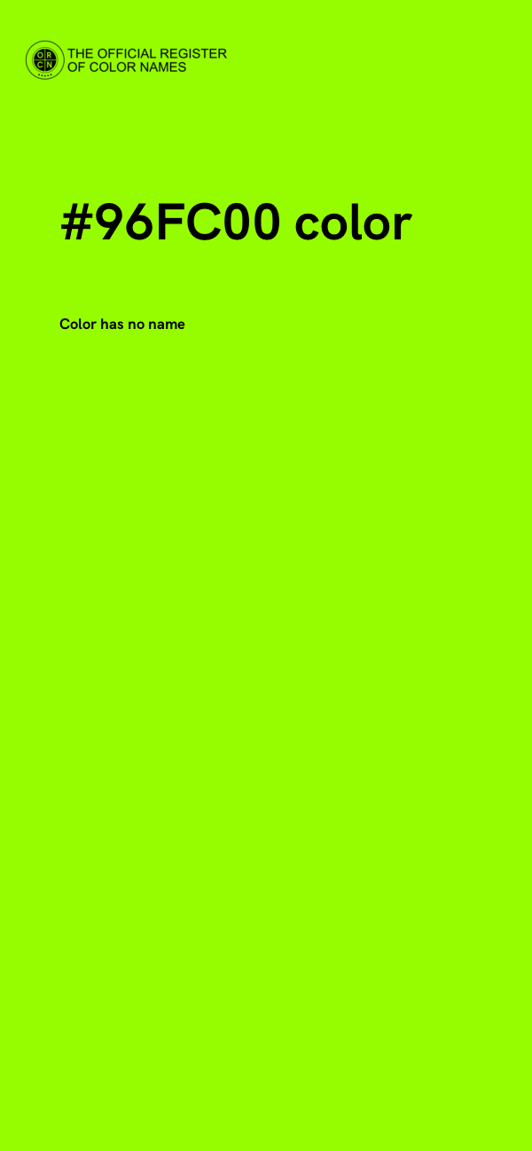 #96FC00 color image