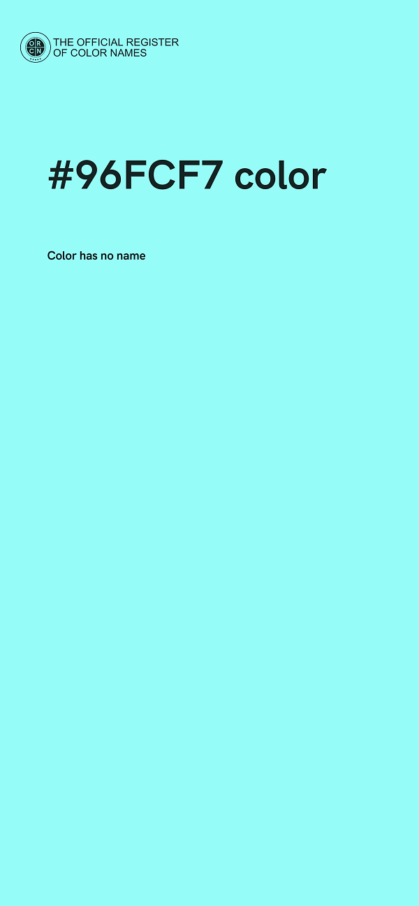 #96FCF7 color image