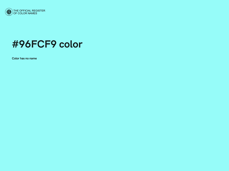 #96FCF9 color image