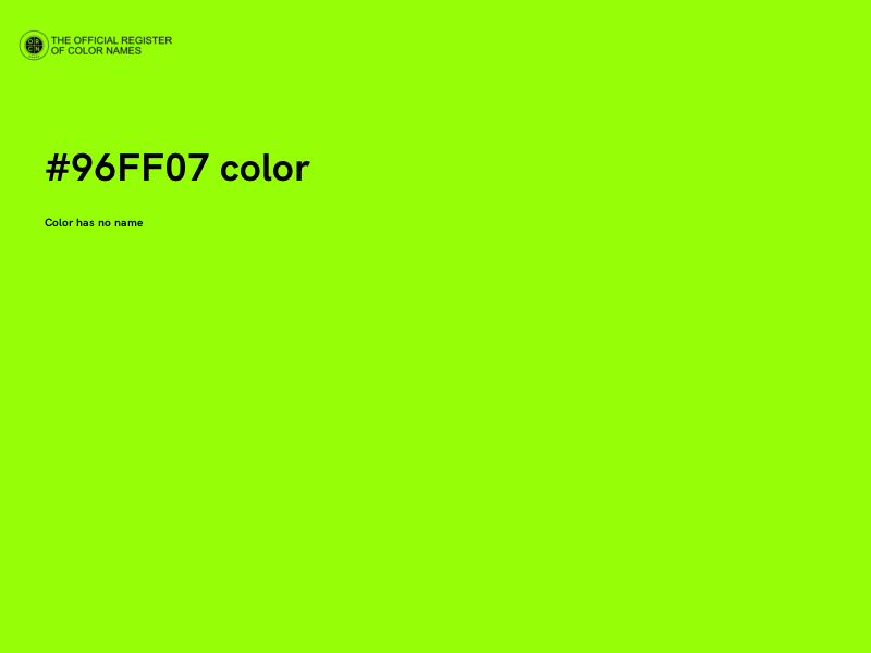 #96FF07 color image