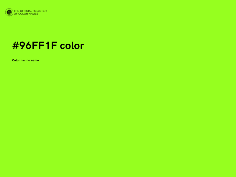 #96FF1F color image