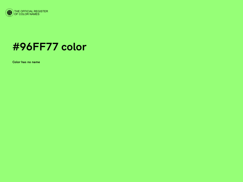 #96FF77 color image