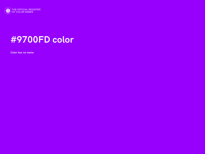 #9700FD color image