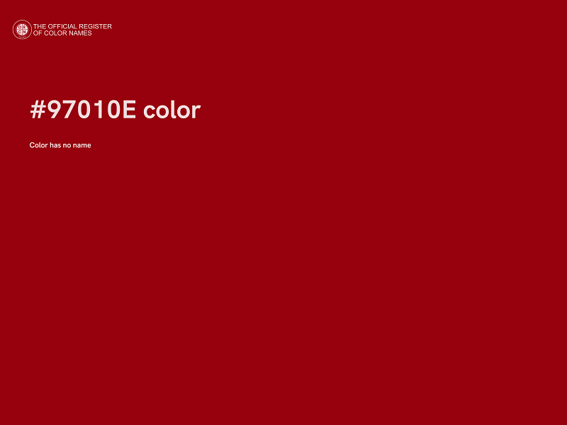 #97010E color image