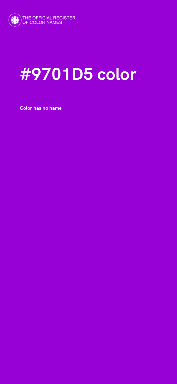 #9701D5 color image