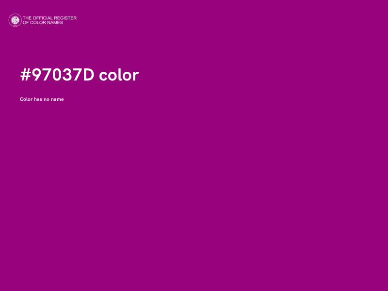 #97037D color image