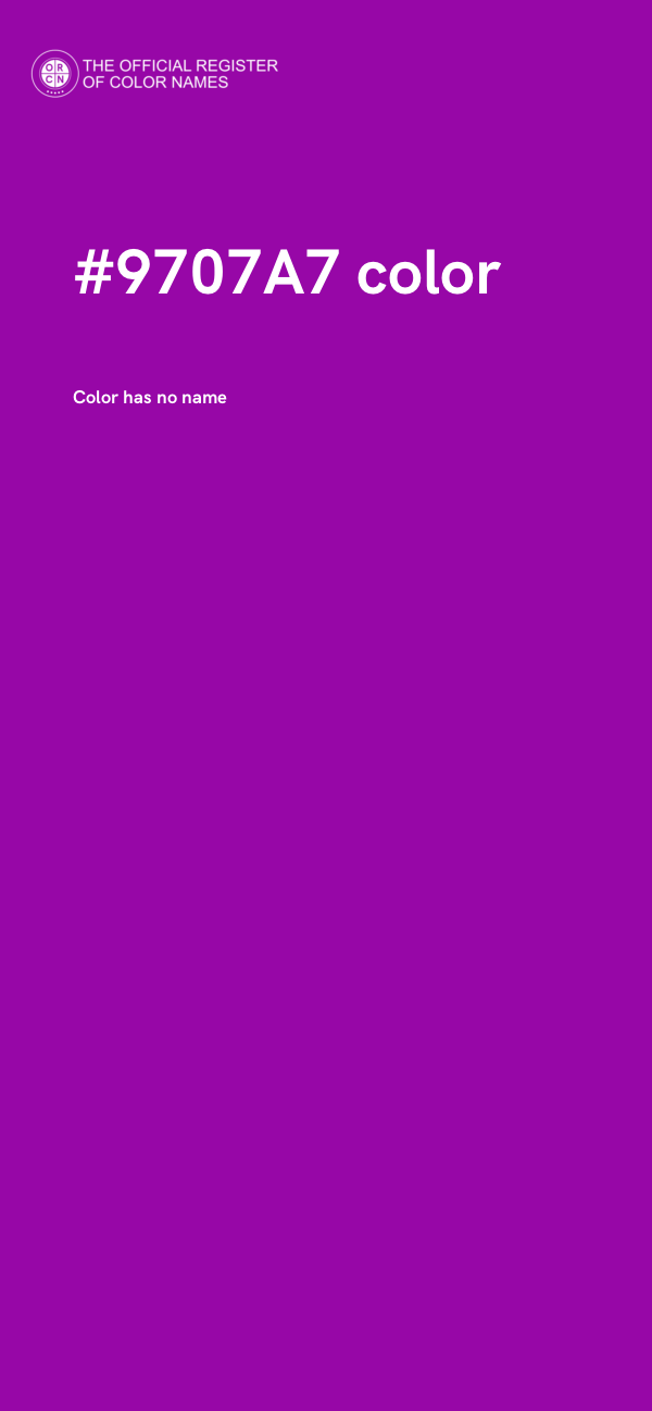 #9707A7 color image