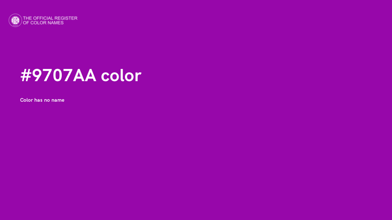 #9707AA color image