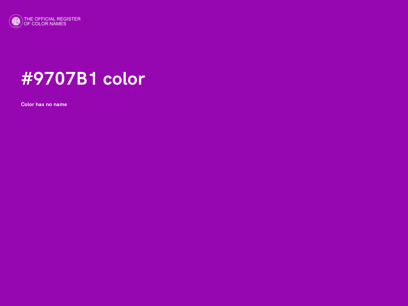 #9707B1 color image