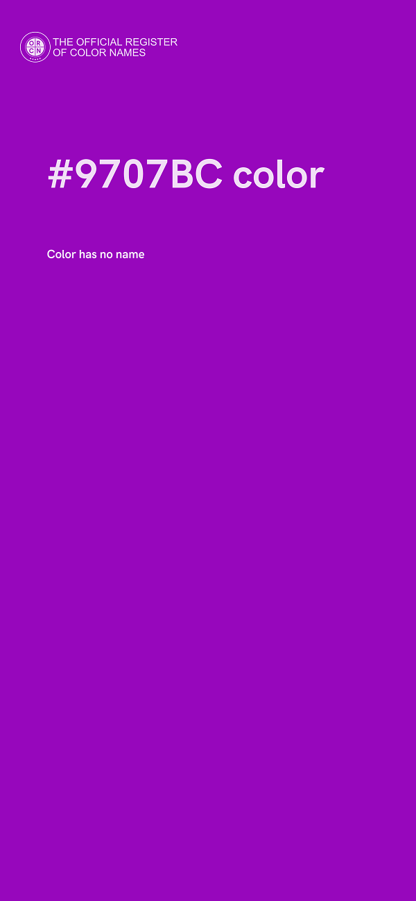 #9707BC color image