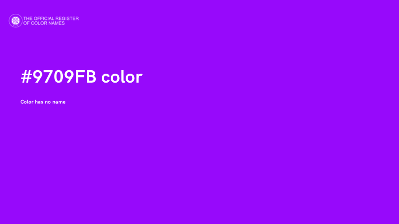#9709FB color image