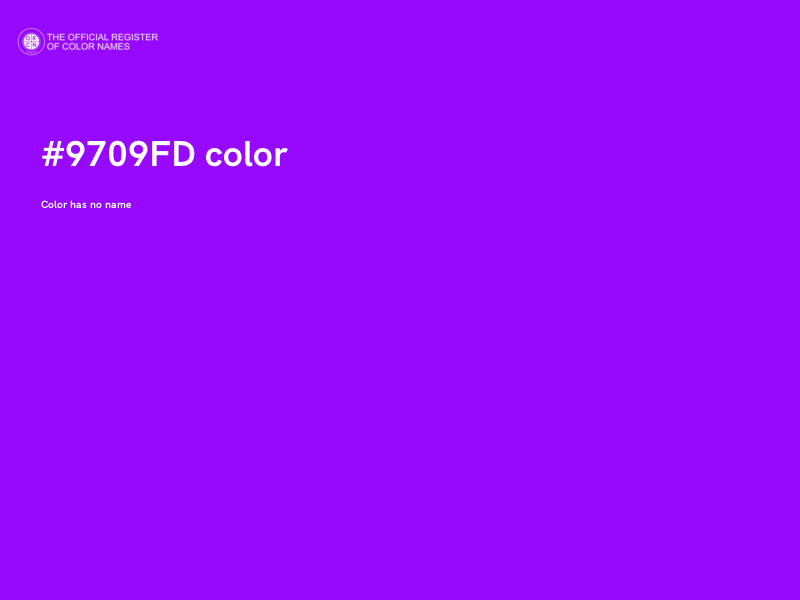 #9709FD color image