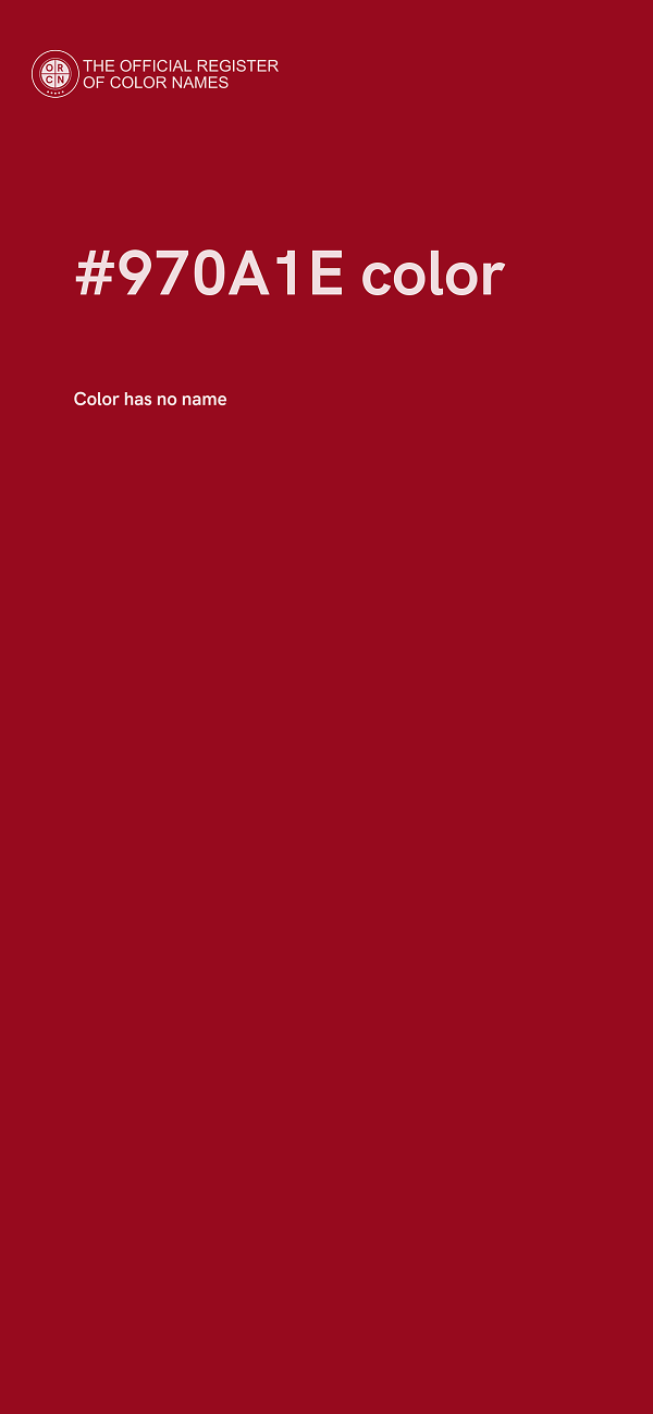#970A1E color image