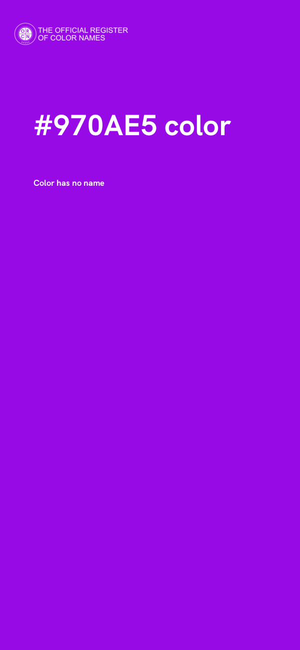 #970AE5 color image