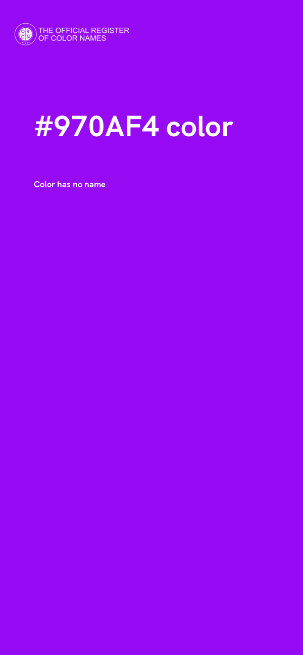 #970AF4 color image
