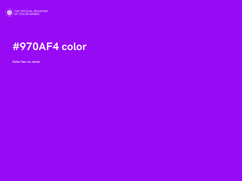 #970AF4 color image