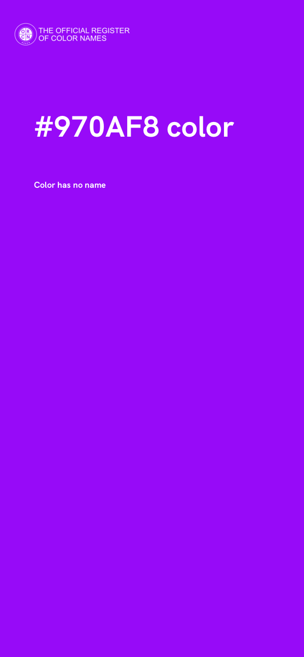 #970AF8 color image