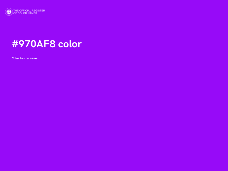 #970AF8 color image