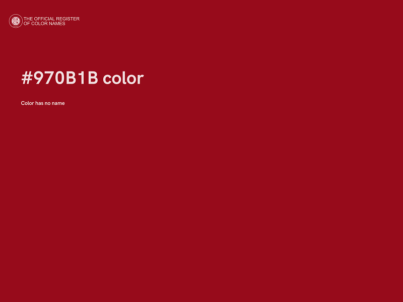 #970B1B color image