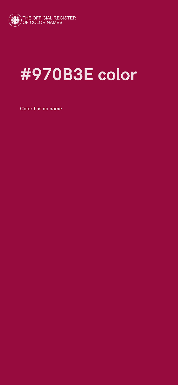 #970B3E color image