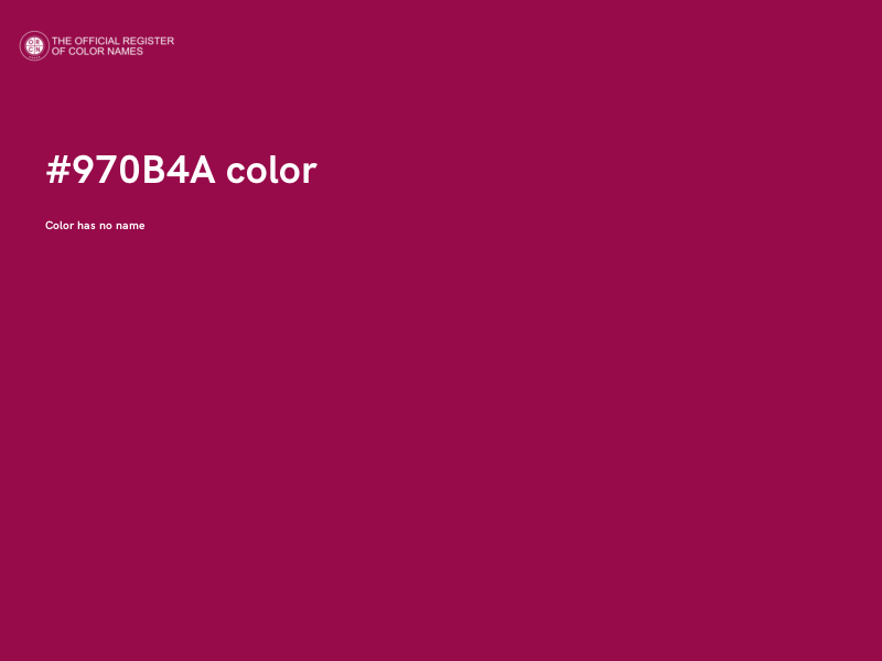 #970B4A color image