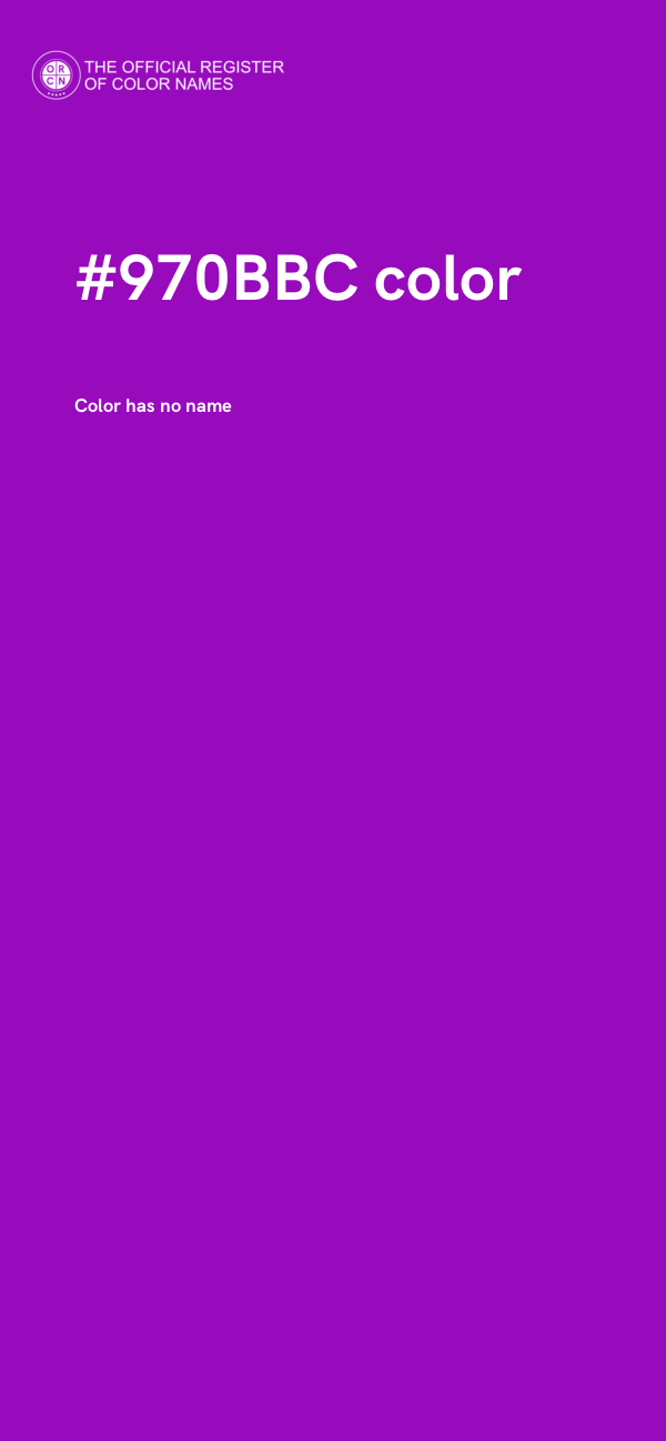 #970BBC color image