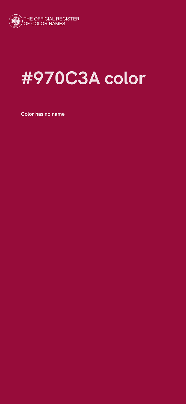 #970C3A color image