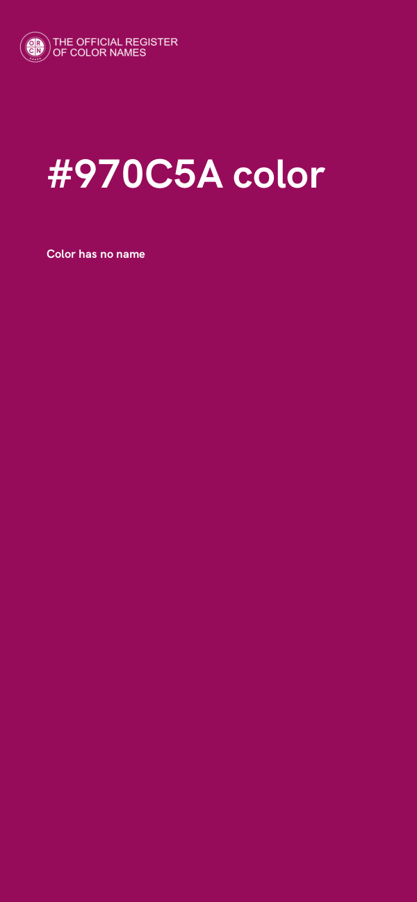 #970C5A color image