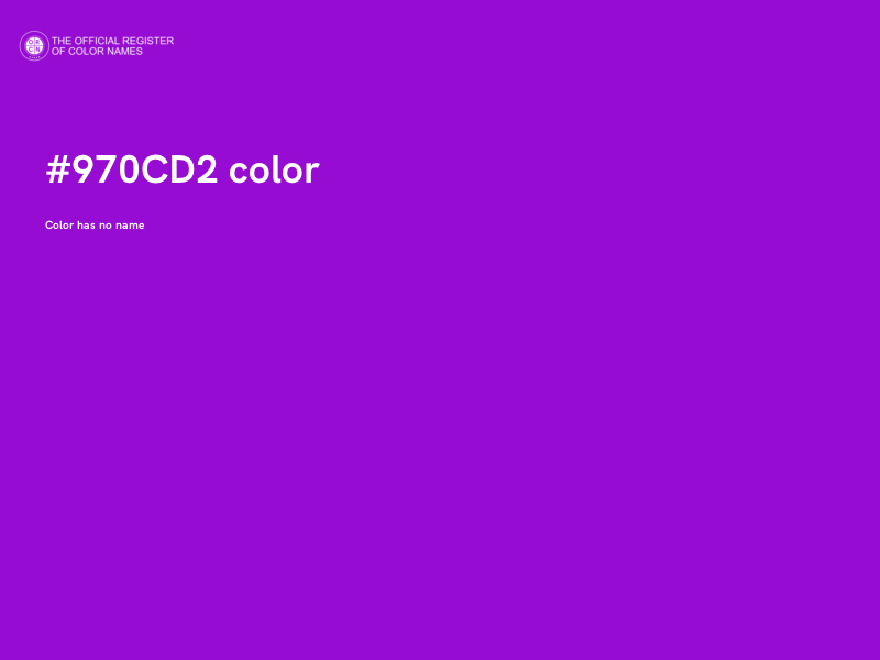 #970CD2 color image