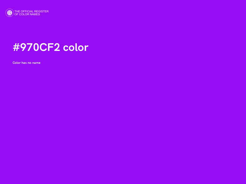 #970CF2 color image