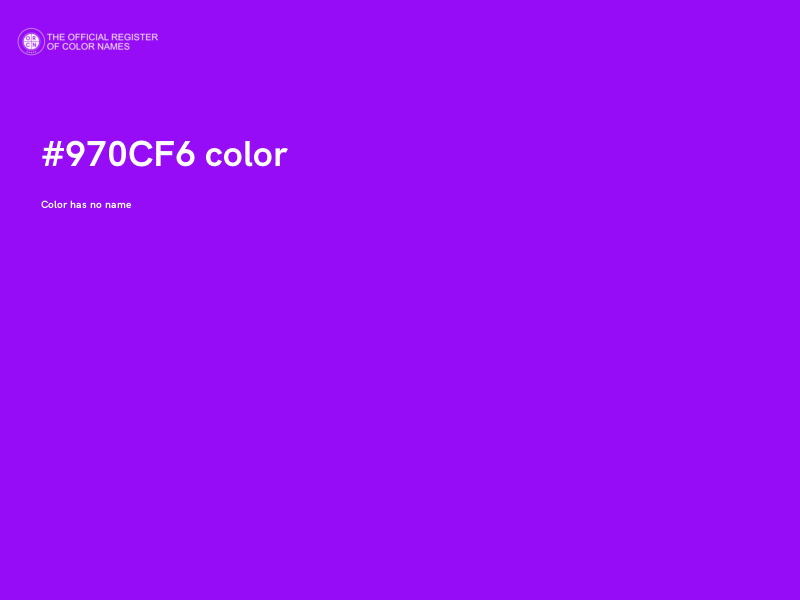 #970CF6 color image