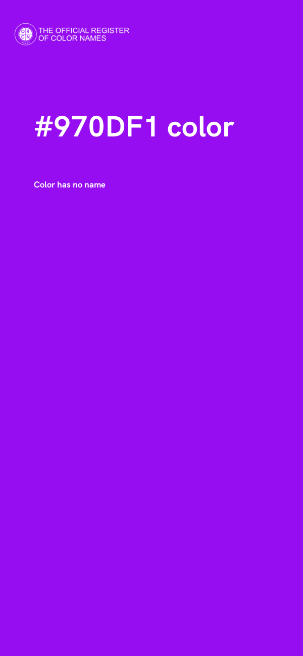 #970DF1 color image