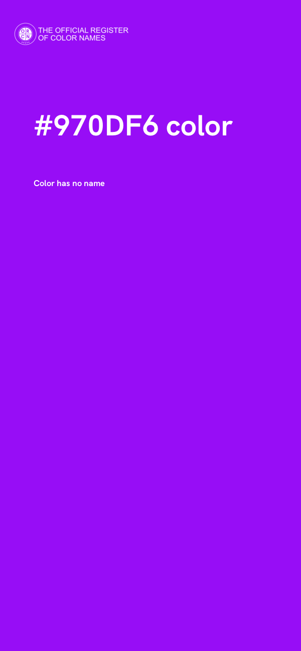 #970DF6 color image