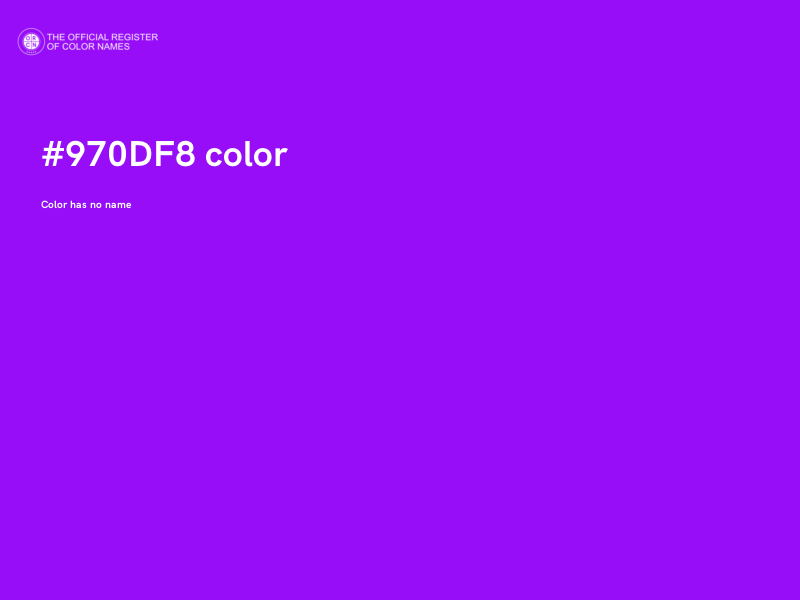 #970DF8 color image