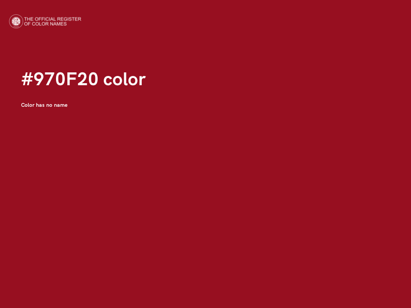 #970F20 color image