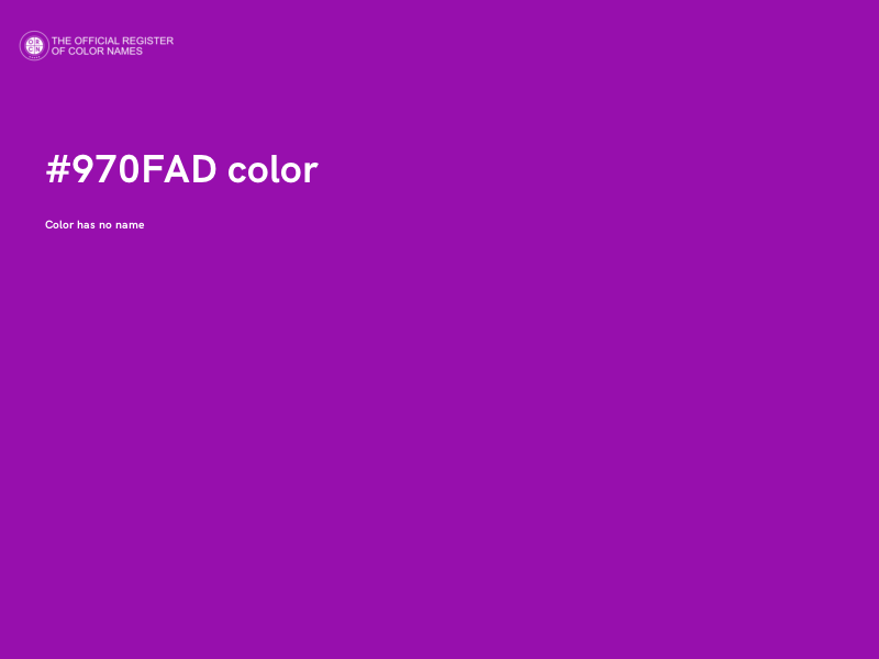 #970FAD color image