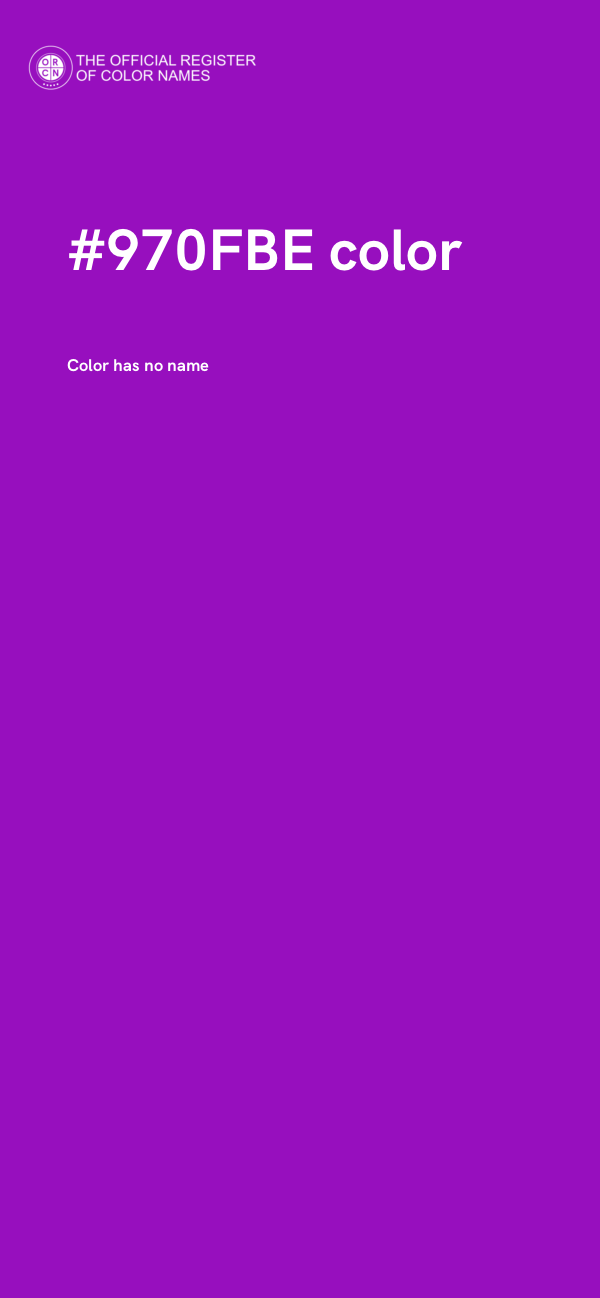 #970FBE color image