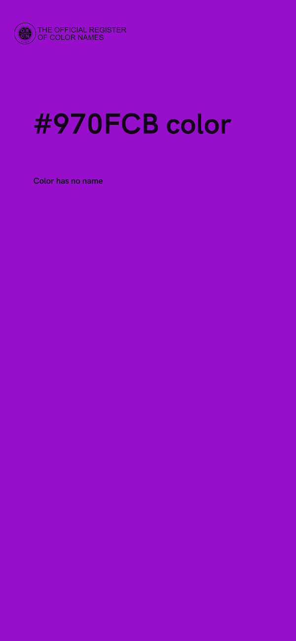 #970FCB color image