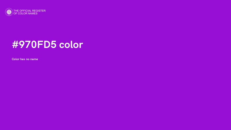 #970FD5 color image