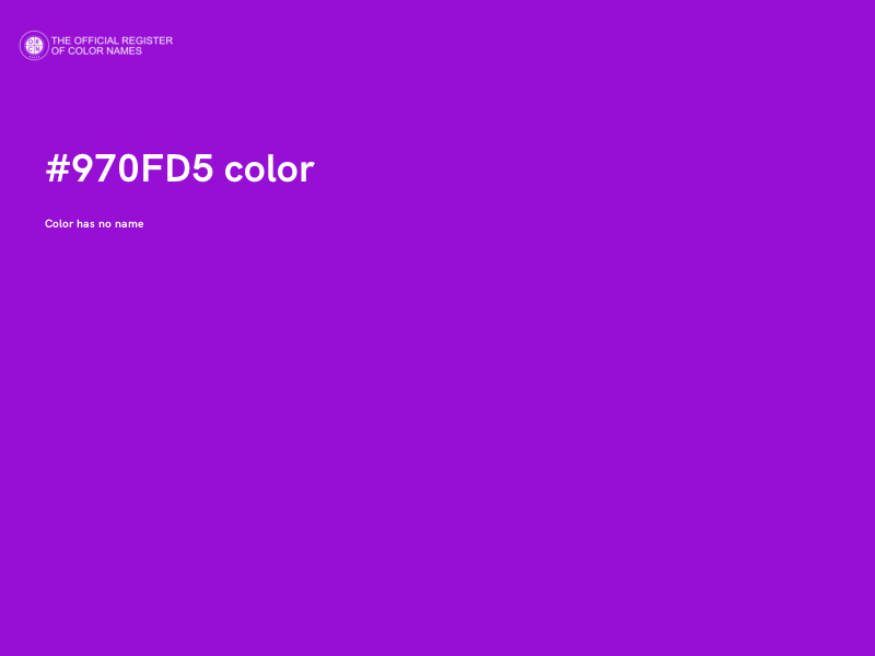 #970FD5 color image