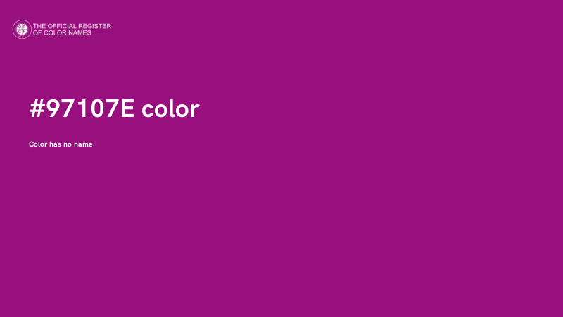 #97107E color image