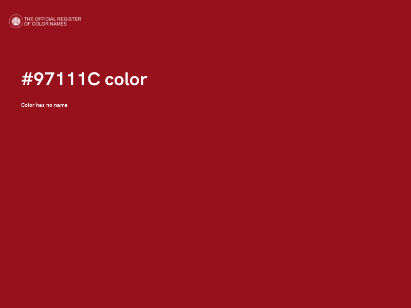 #97111C color image