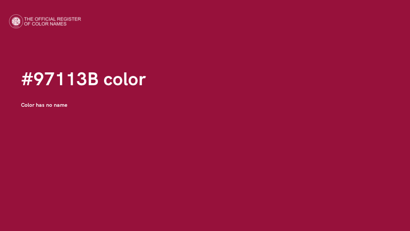 #97113B color image