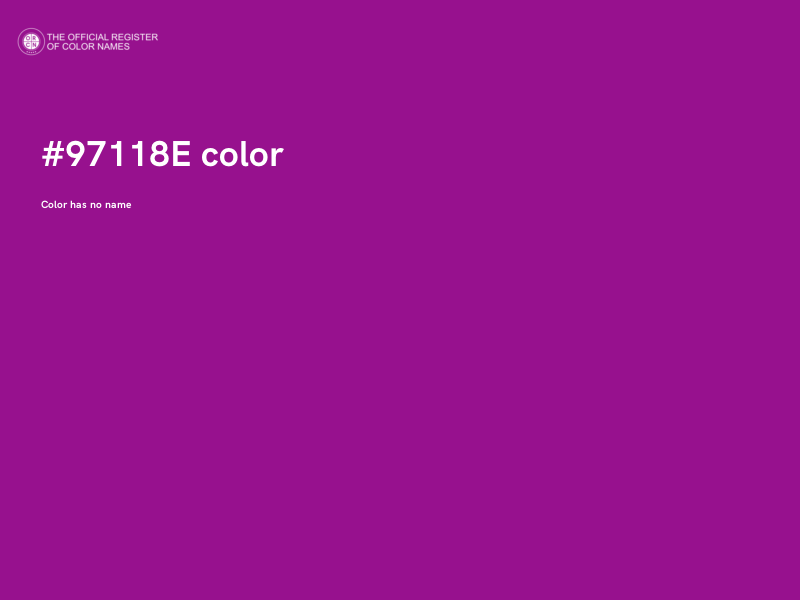 #97118E color image